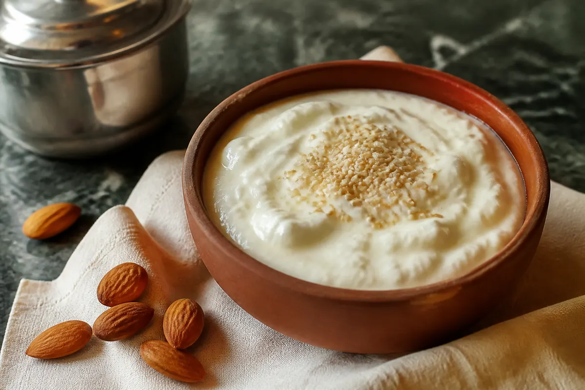 Curd with sesame