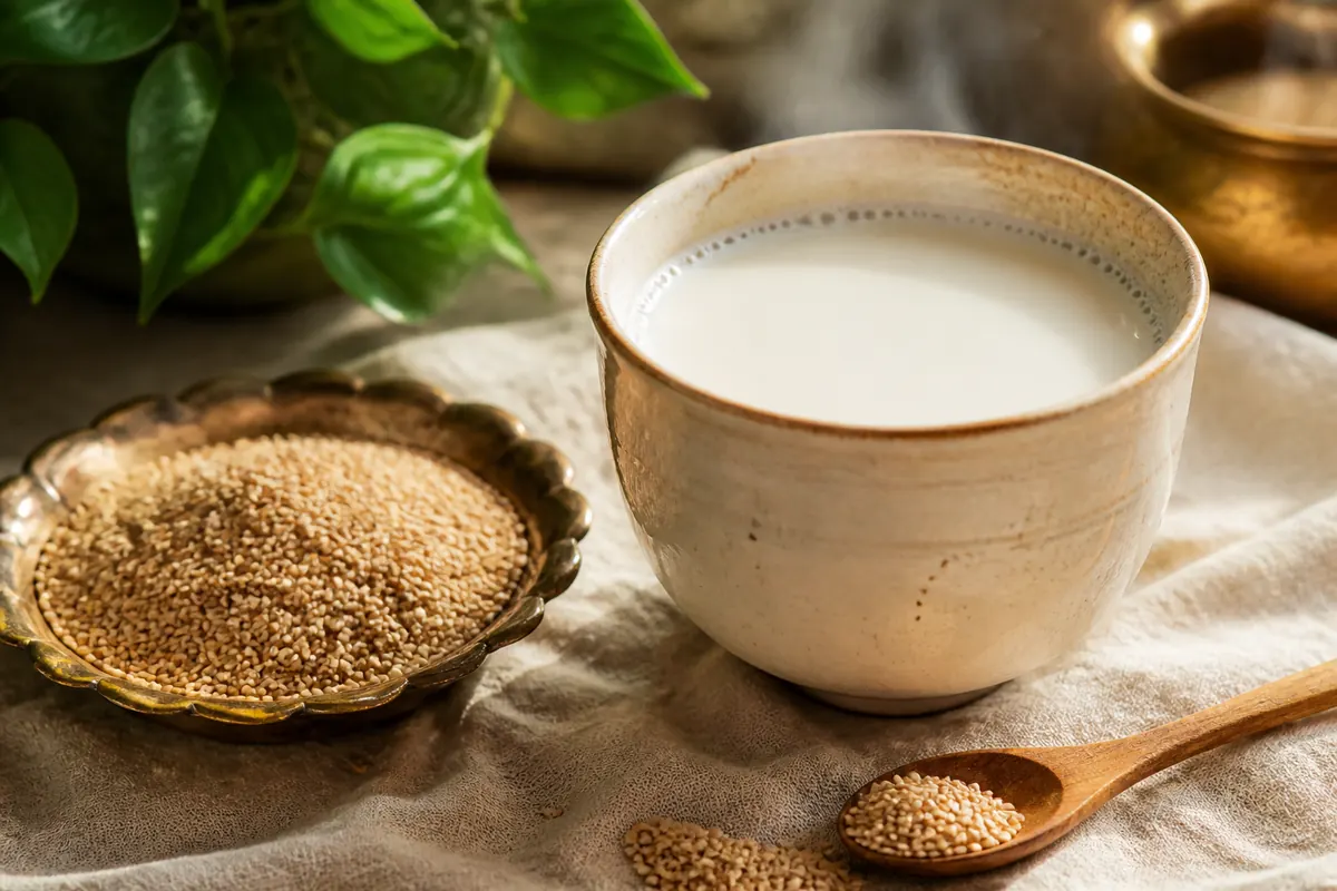Sesame and milk