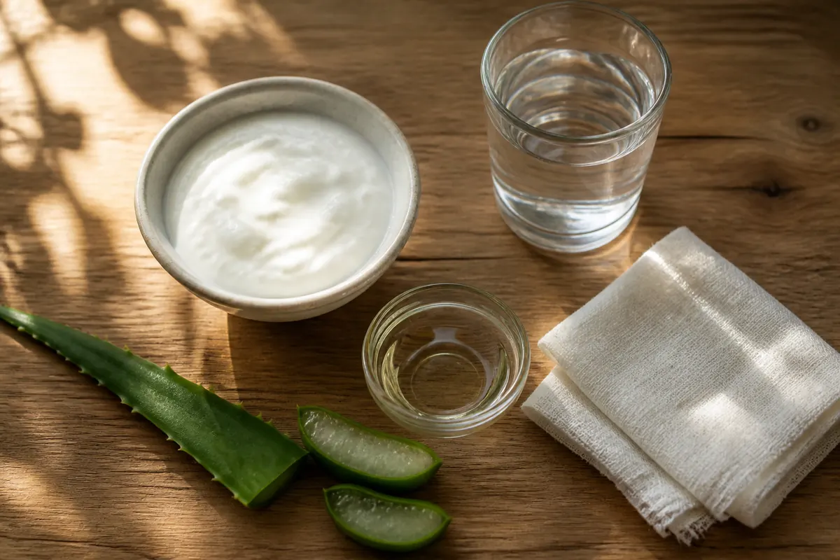 Gentle skin care setup